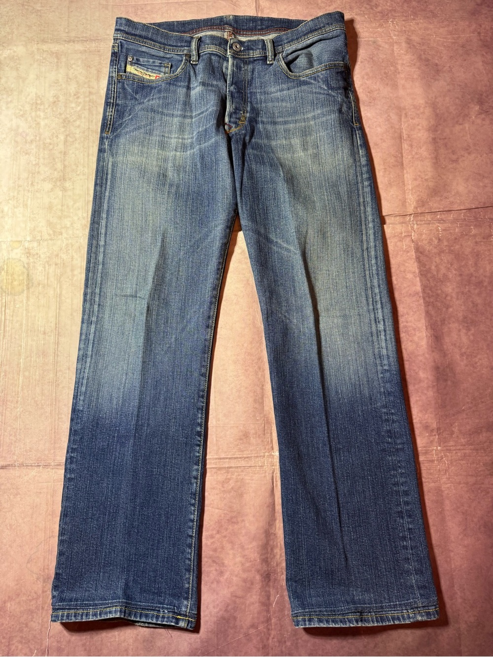 Vintage Diesel Jeans Men’s Sz 33x32 Kuratt Straight Button Fly Denim Italy Y2K
